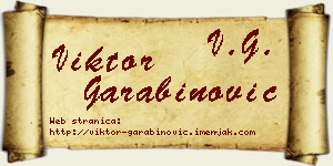 Viktor Garabinović vizit kartica